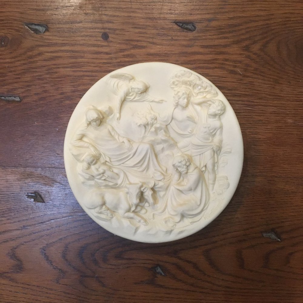 Nativity Collector Plate by Artist Alberto Santangela Ghiberti Doors Collection